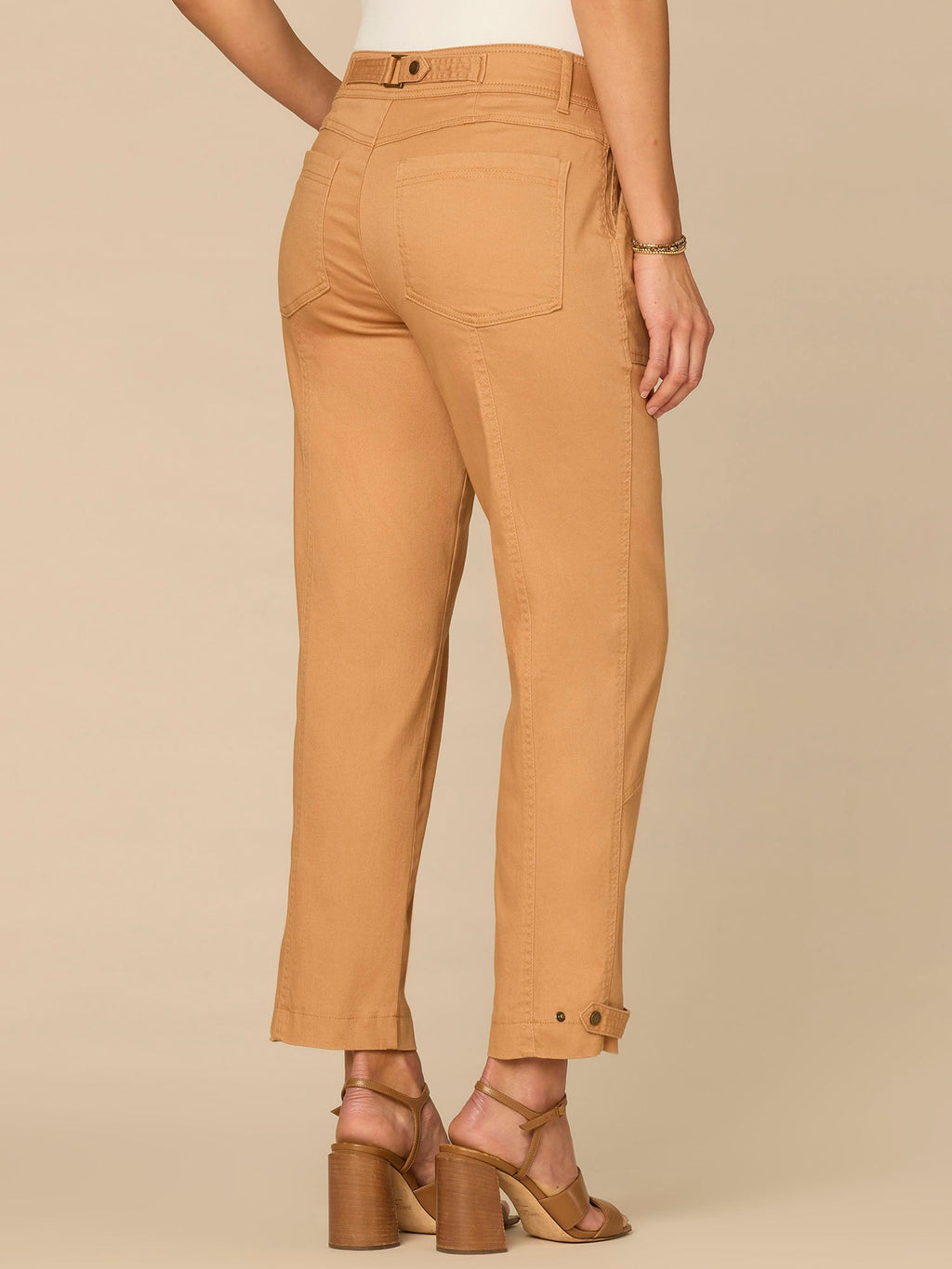 "Ab"solution® High Rise Tapered Utility Pant with Snap Hem