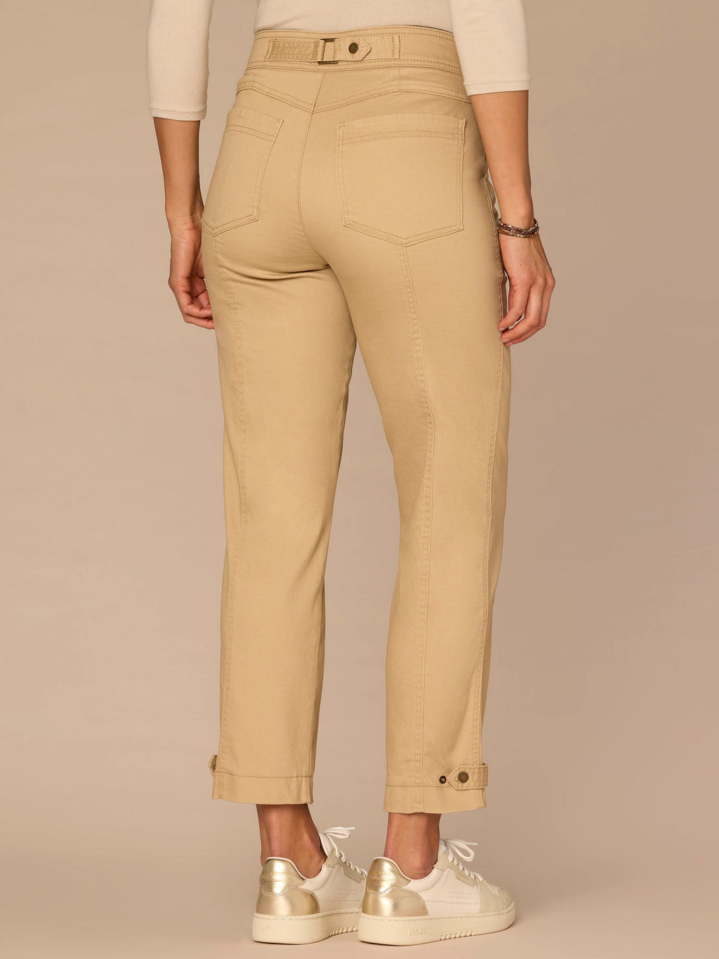 "Ab"solution® High Rise Tapered Utility Pant with Snap Hem
