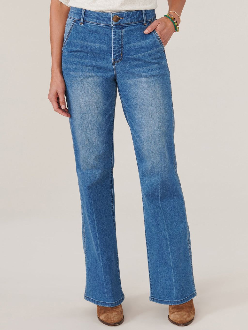 "Ab"solution Skyrise Double Side Seam Bootcut Tall Jeans