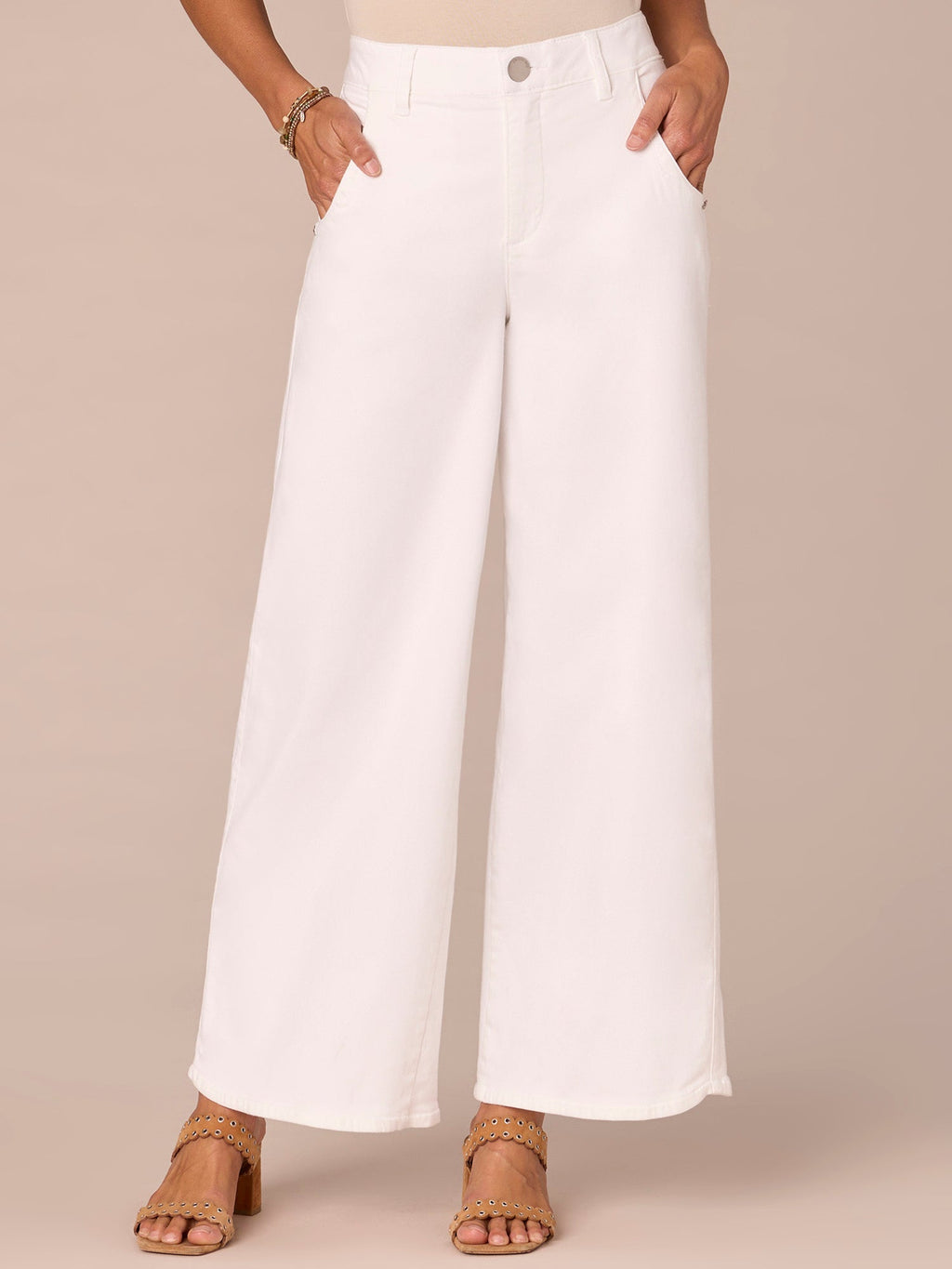 "Ab"solution Skyrise Dart Seam Wide Leg Jeans with Tulip Hem