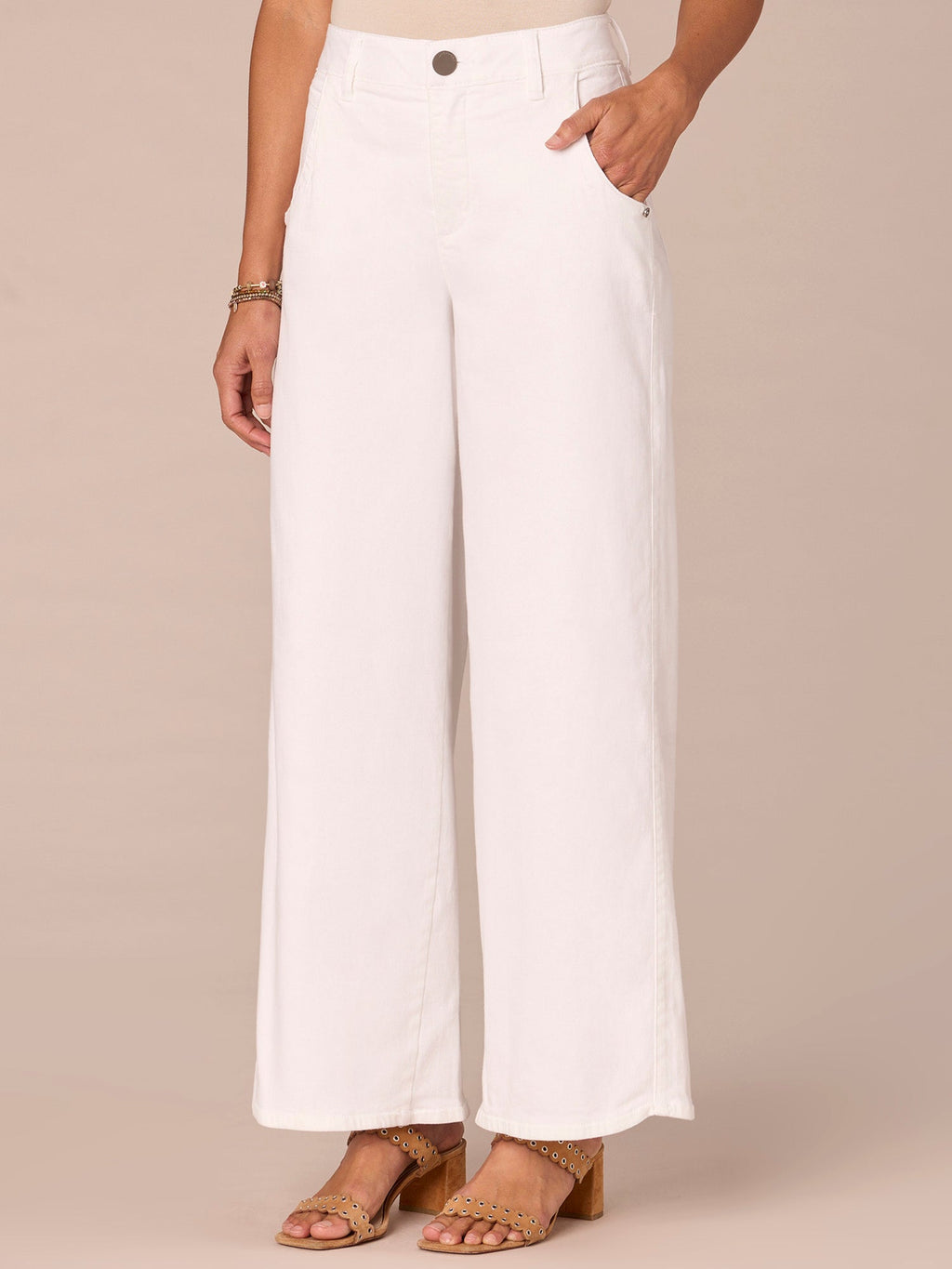 "Ab"solution Skyrise Dart Seam Wide Leg Jeans with Tulip Hem