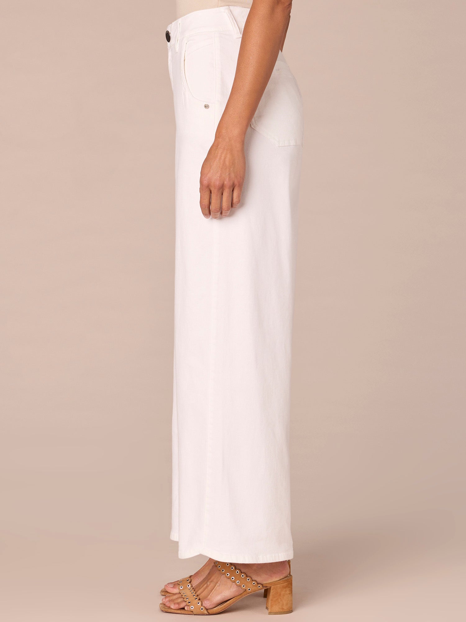 "Ab"solution Skyrise Dart Seam Wide Leg Jeans with Tulip Hem