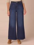 "Ab"solution® Skyrise Petite Wide Leg Jeans with Tulip Hem