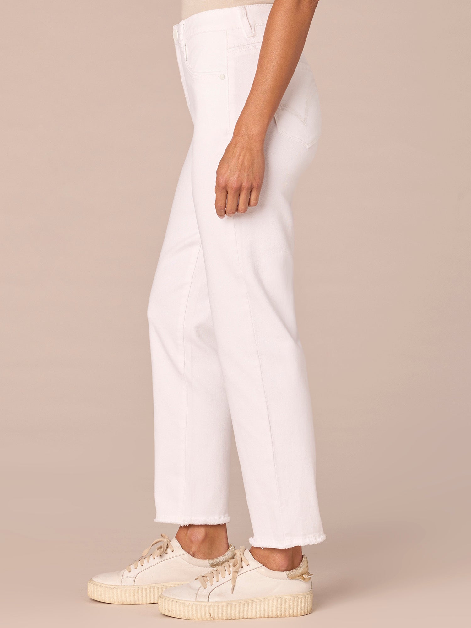 "Ab"solution® Colored Slim Straight Cascading "D" Pants