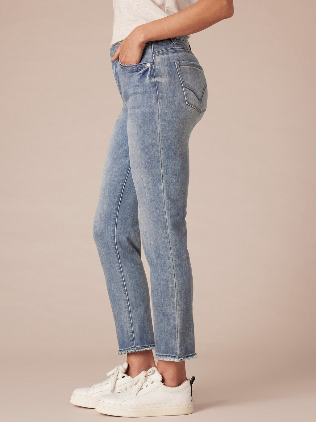 "Ab"solution Slim Straight Jean with Cascading "D" Back Pocket