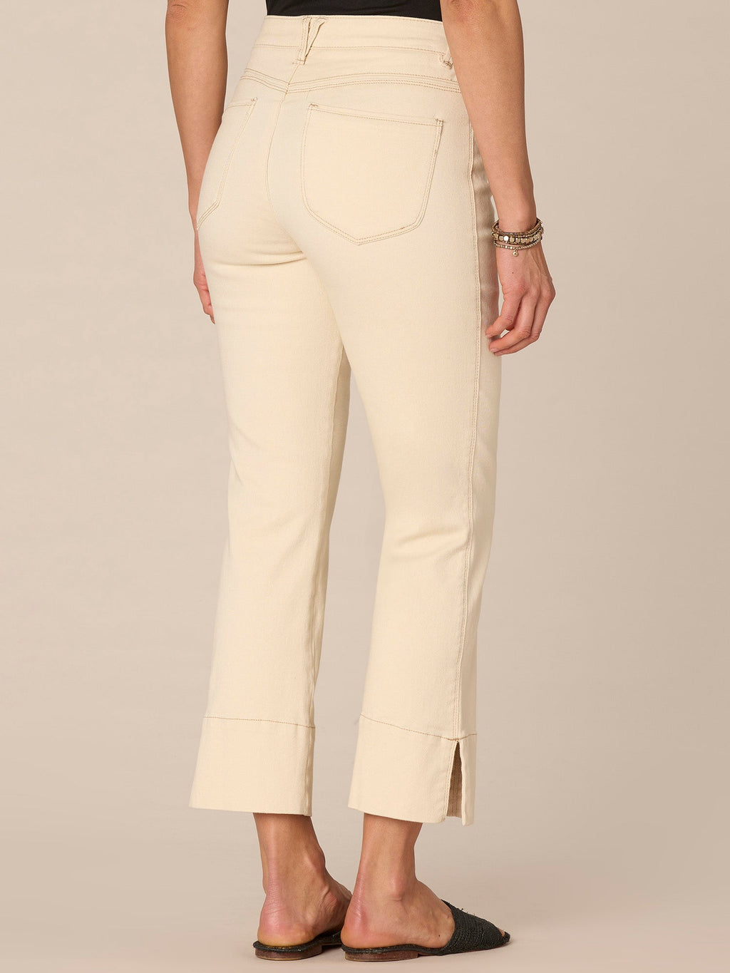"Ab"solution High Rise Center Seam Kick Flare Pant with Side Slit