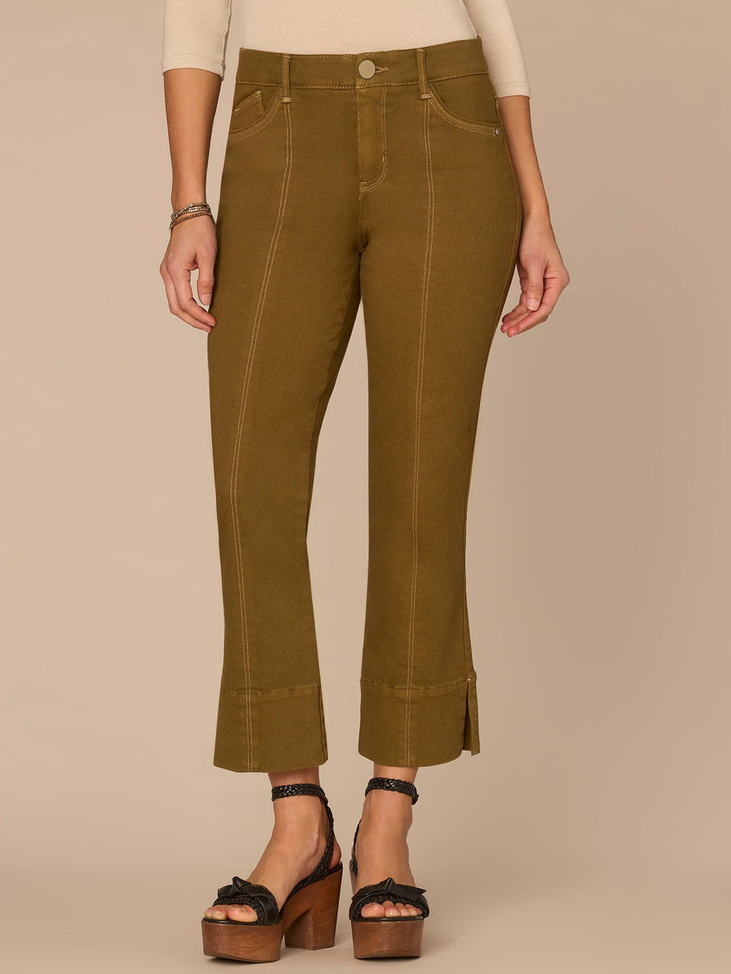 "Ab"solution® High Rise Colored Center Seam Kick Flare Pants