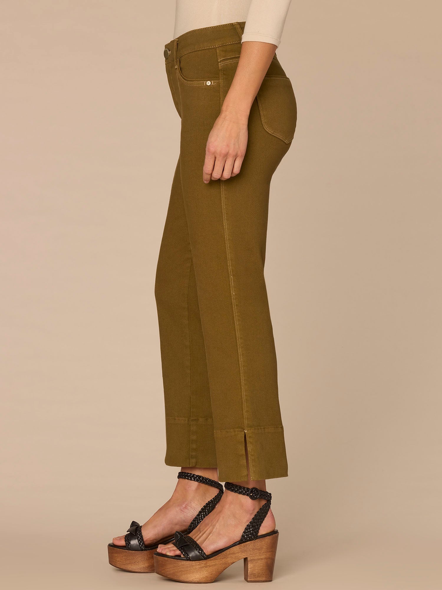 "Ab"solution® High Rise Colored Center Seam Kick Flare Pants