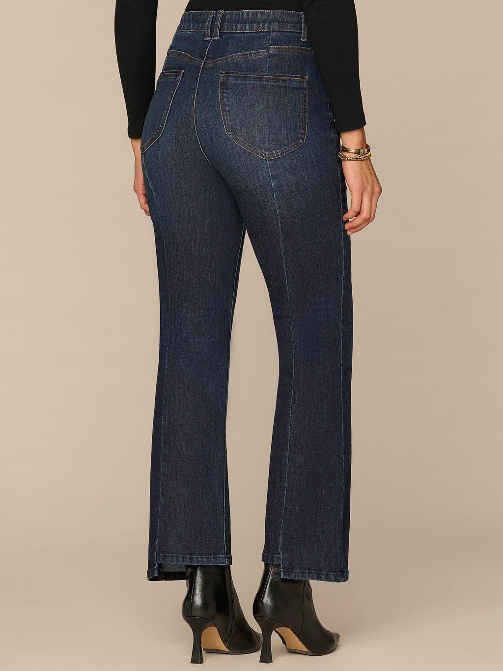 "Ab"solution® Skyrise Barely Boot Petite Jeans with Clean Finish Hem