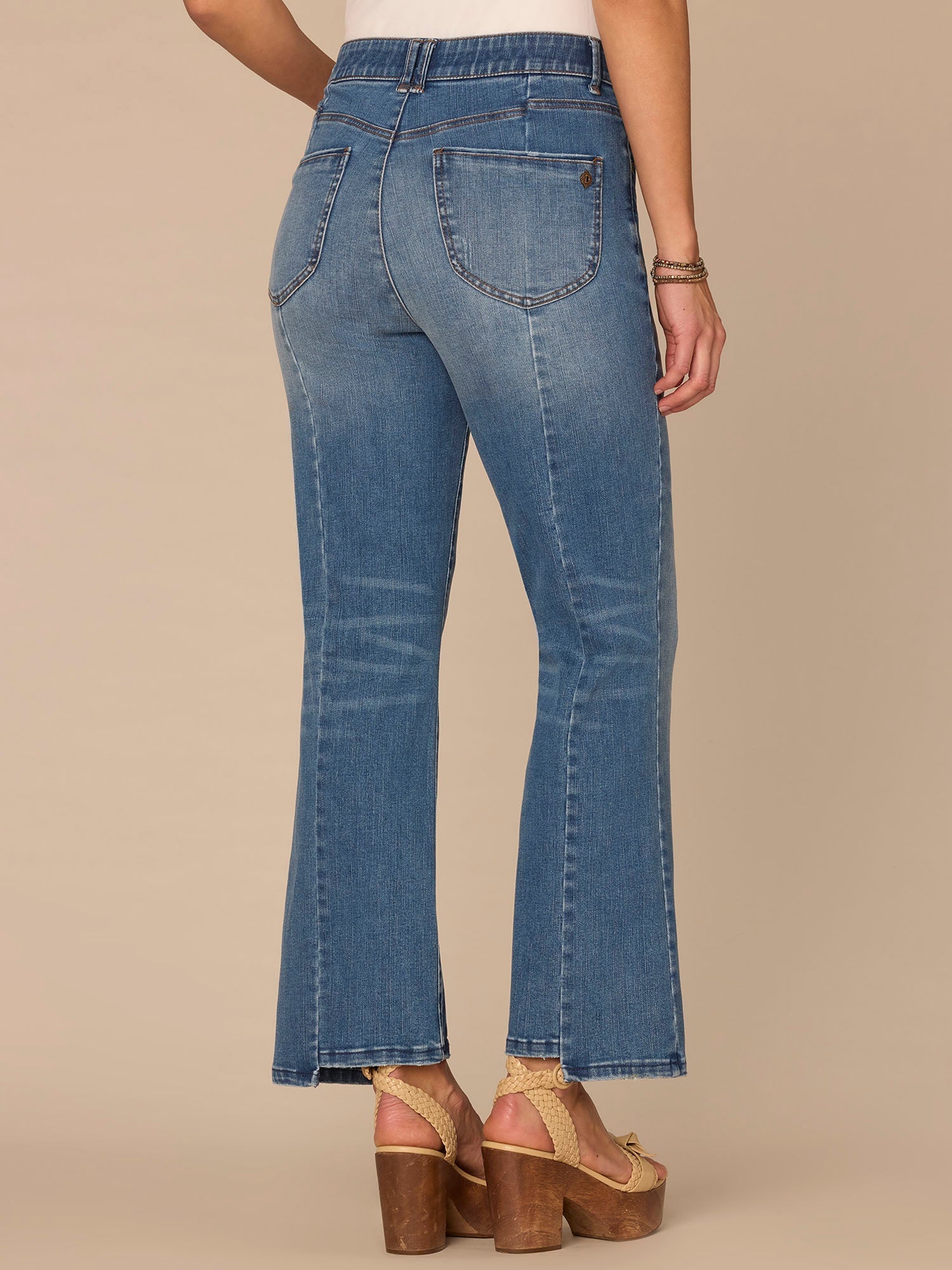 "Ab"solution® Skyrise Barely Boot Jeans with Clean Finish Step Hem