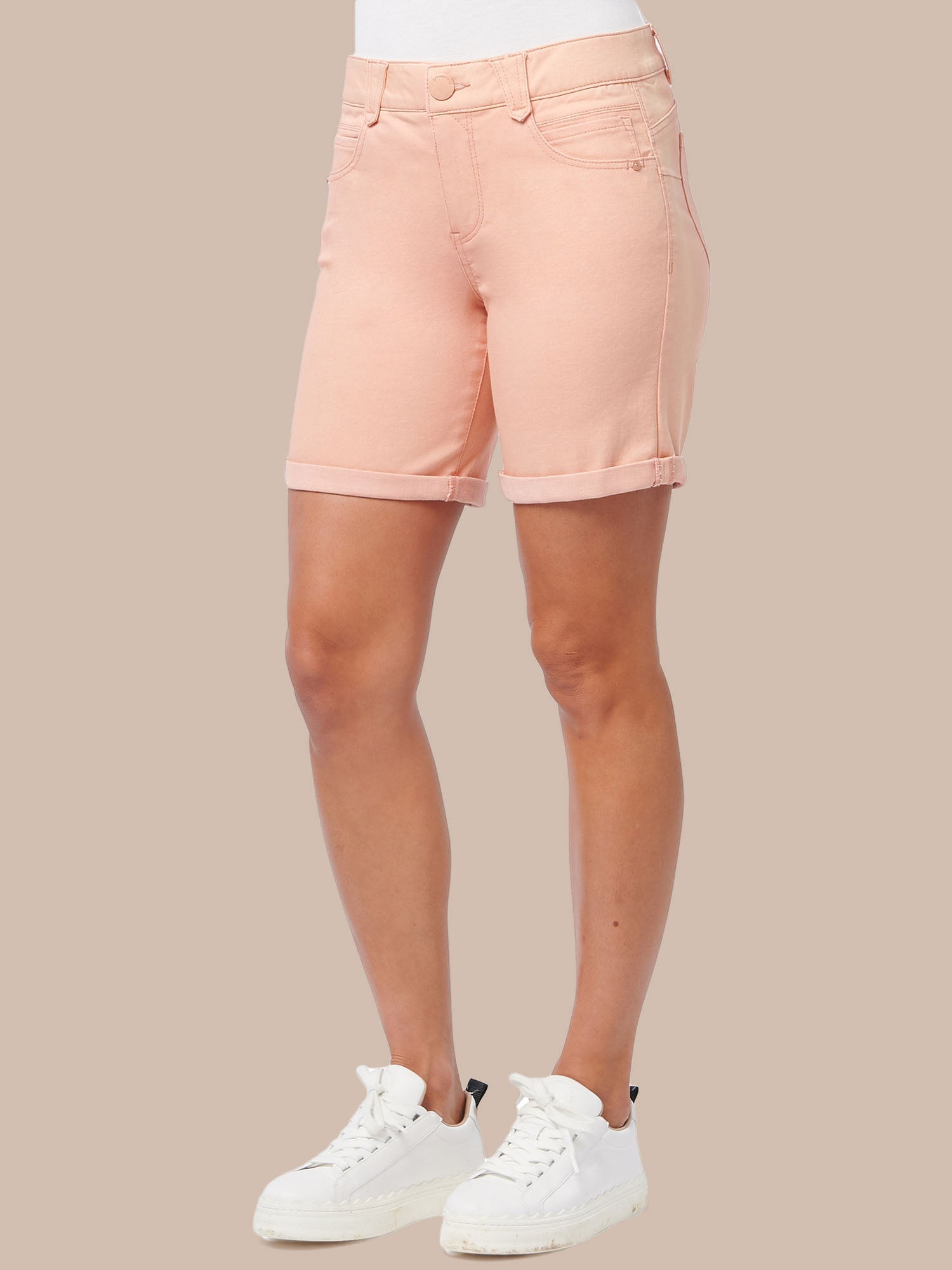 "Ab"solution® Petite Colored Twill Shorts