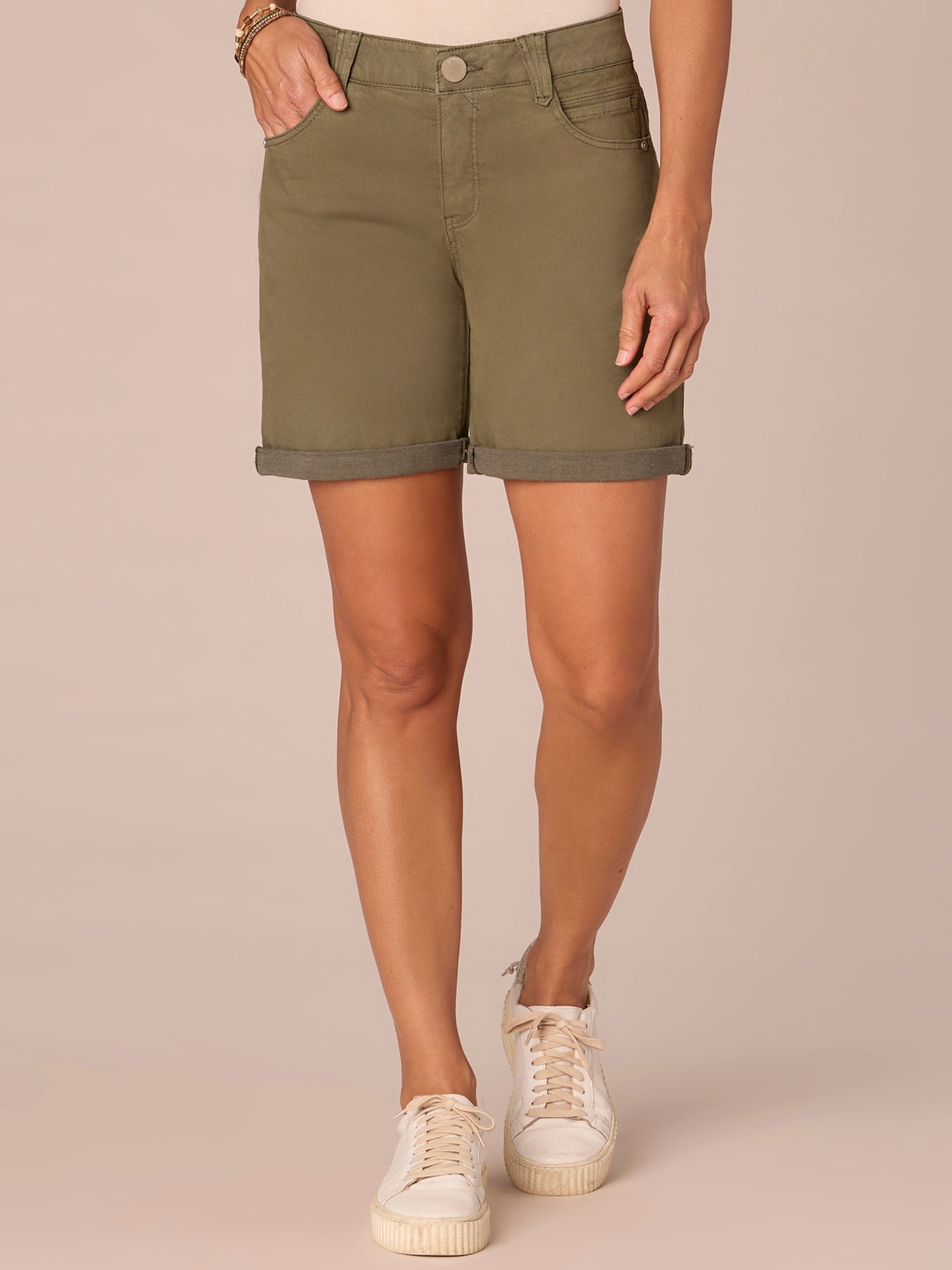 "Ab"solution® 7" Inseam Twill Colored Shorts