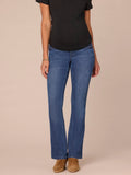 "Ab"solution Mid Blue Maternity Itty Bitty Boot Baby Bump Jeans