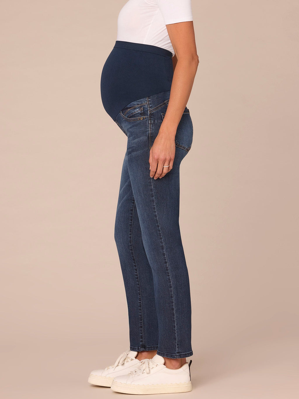 "Ab"solution Indigo Maternity Straight Leg Baby Bump Jeans
