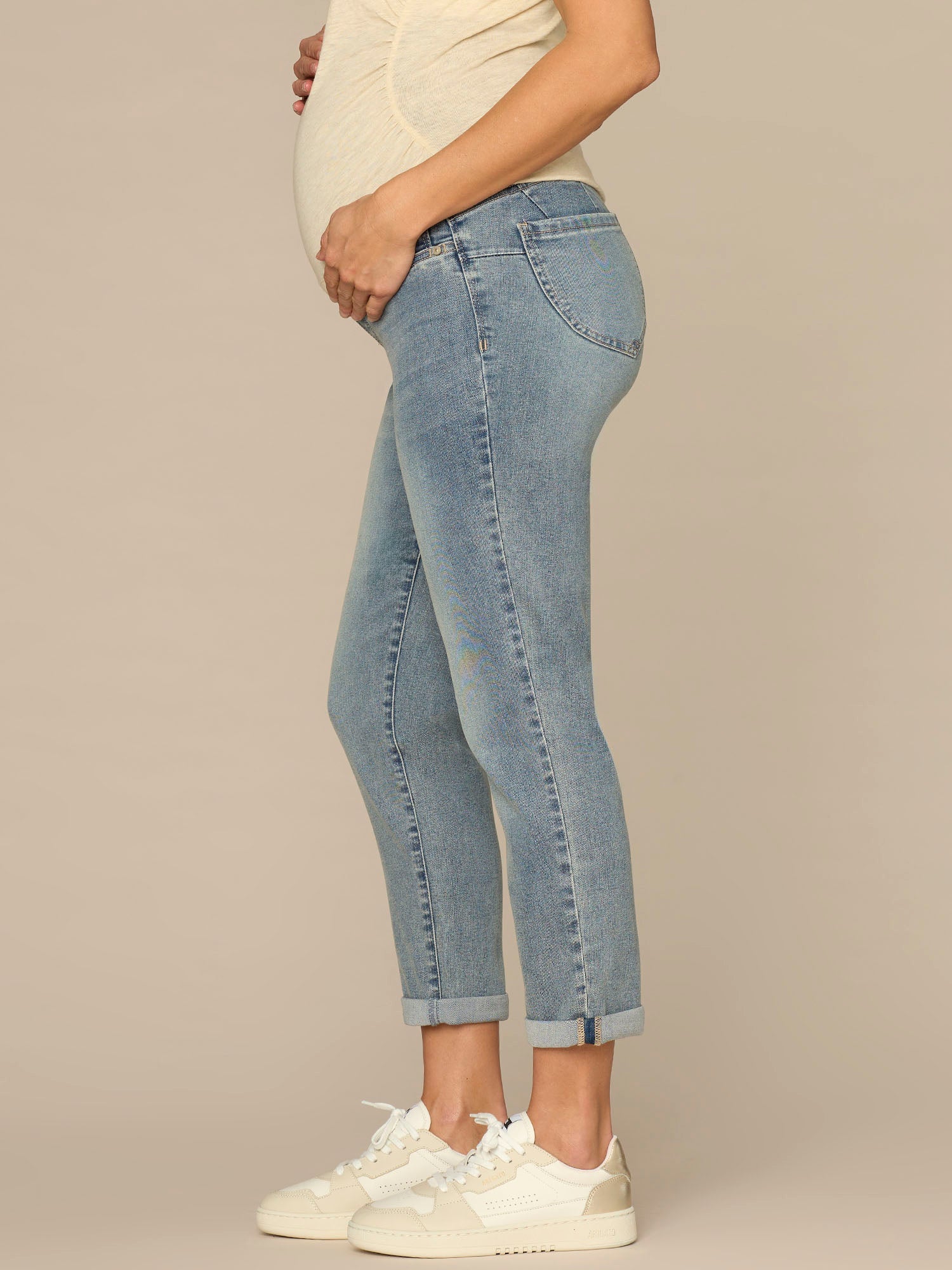 CradleComfort Baby Bump Maternity Ankle Skimmer Jeans