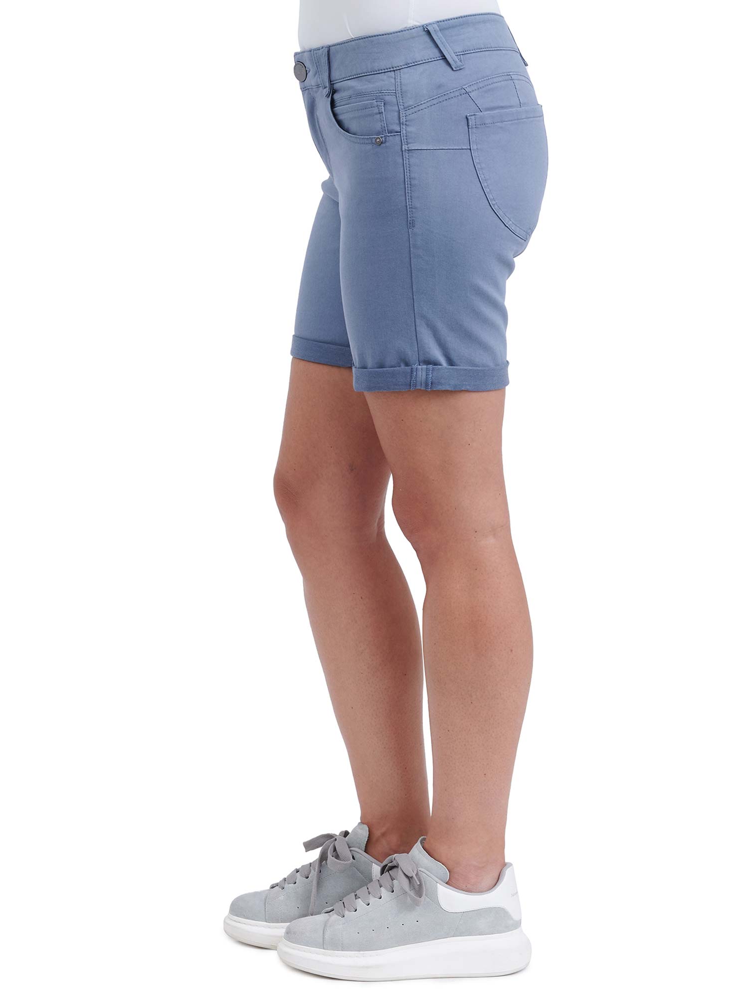 "Ab"solution® Petite Colored Twill Shorts
