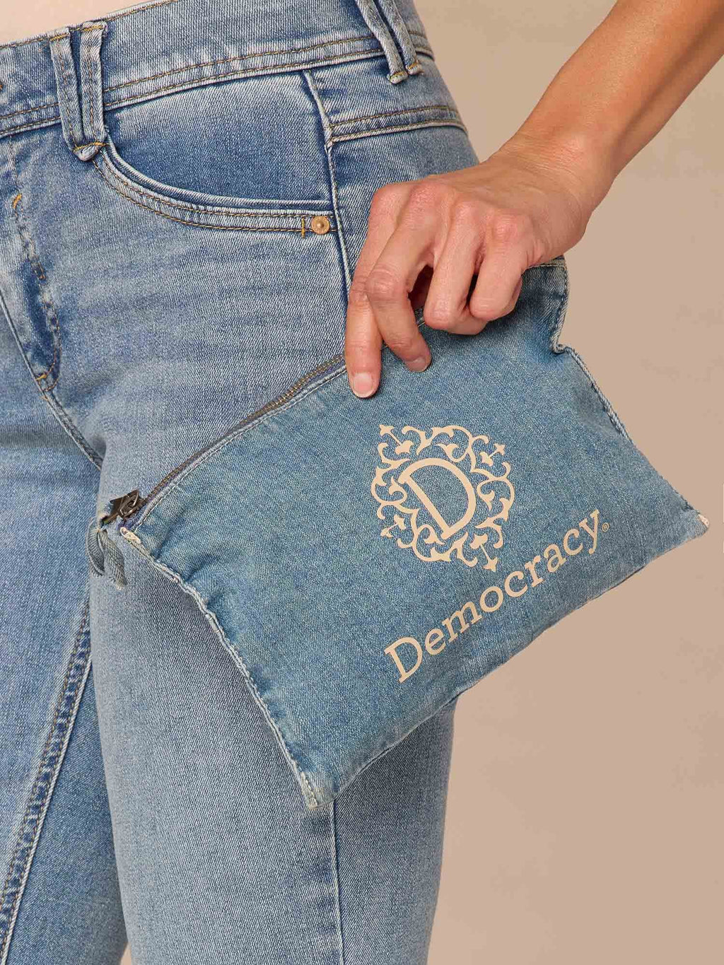 Democracy Denim Pouch