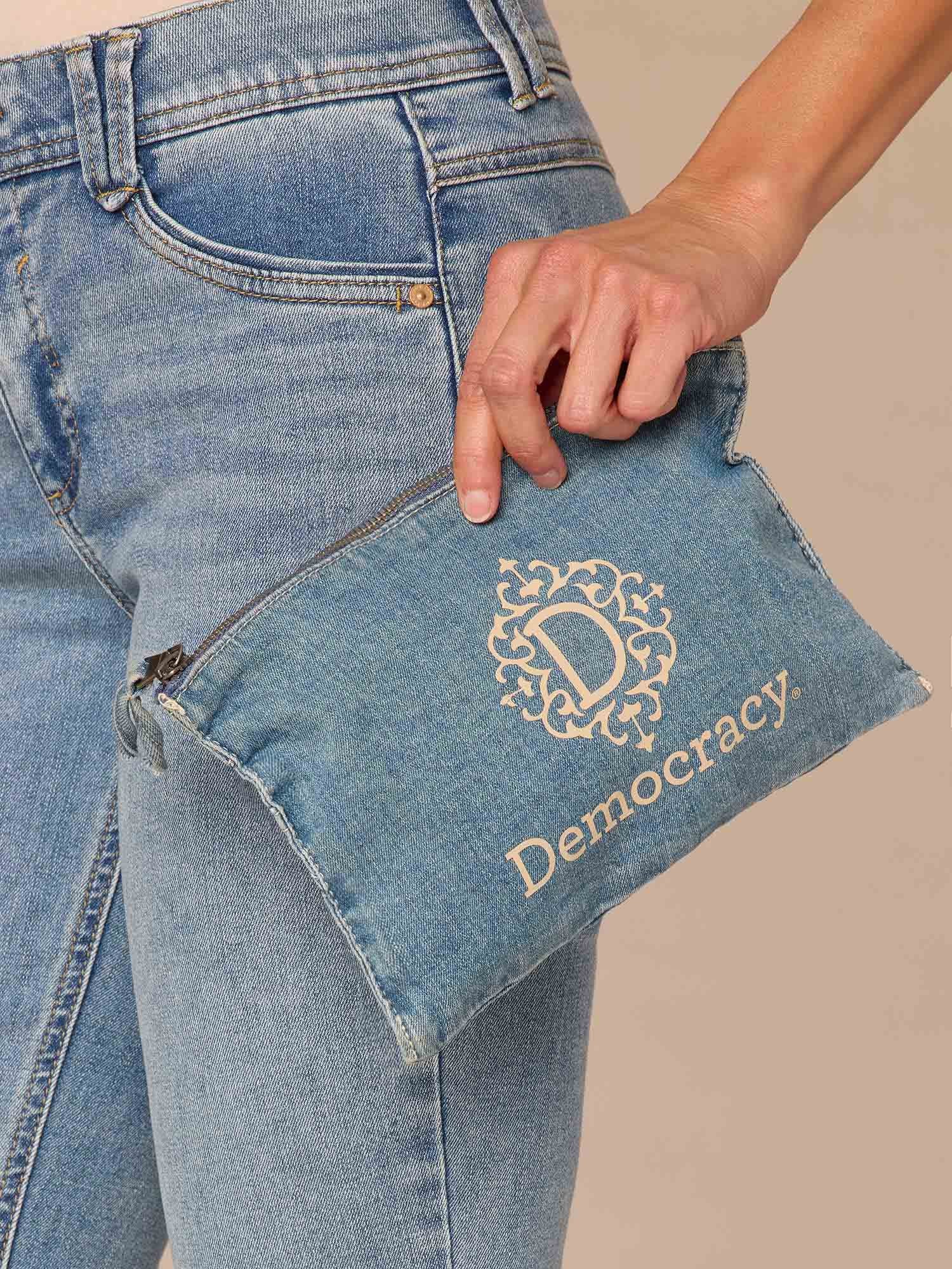 Democracy Denim Pouch