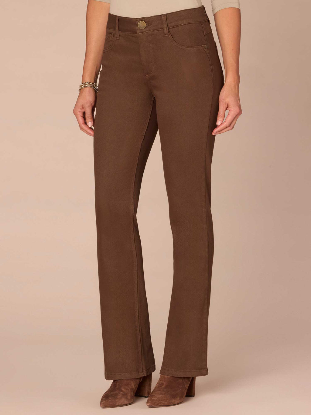 "Ab"solution® Mid-Rise Itty Bitty Boot Plus Size Pants