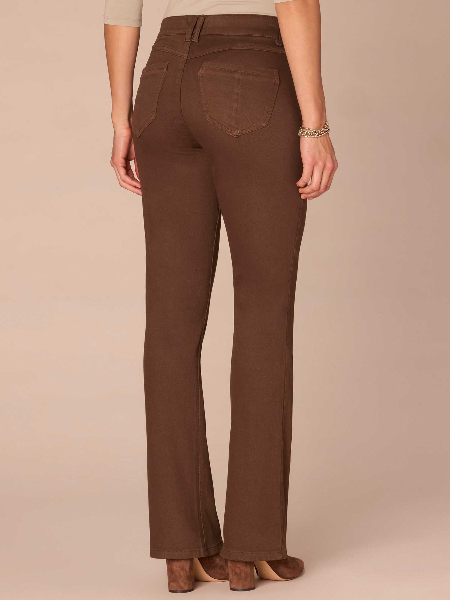 "Ab"solution® Mid-Rise Itty Bitty Boot Plus Size Pants