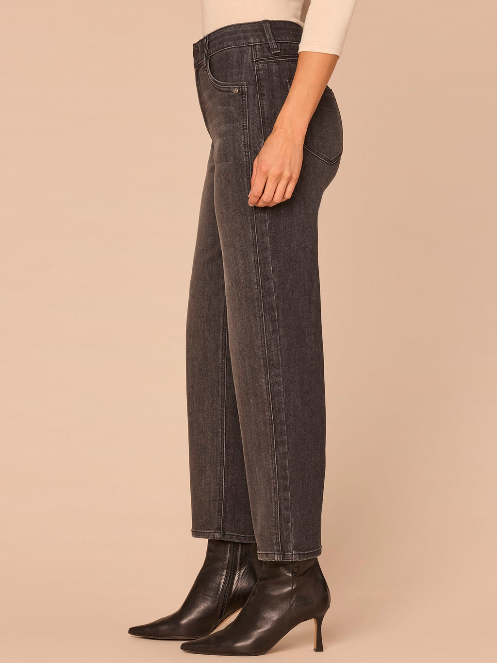 "Ab"solution® High Rise Double Seam Plus Size Ankle Straight Leg Jeans