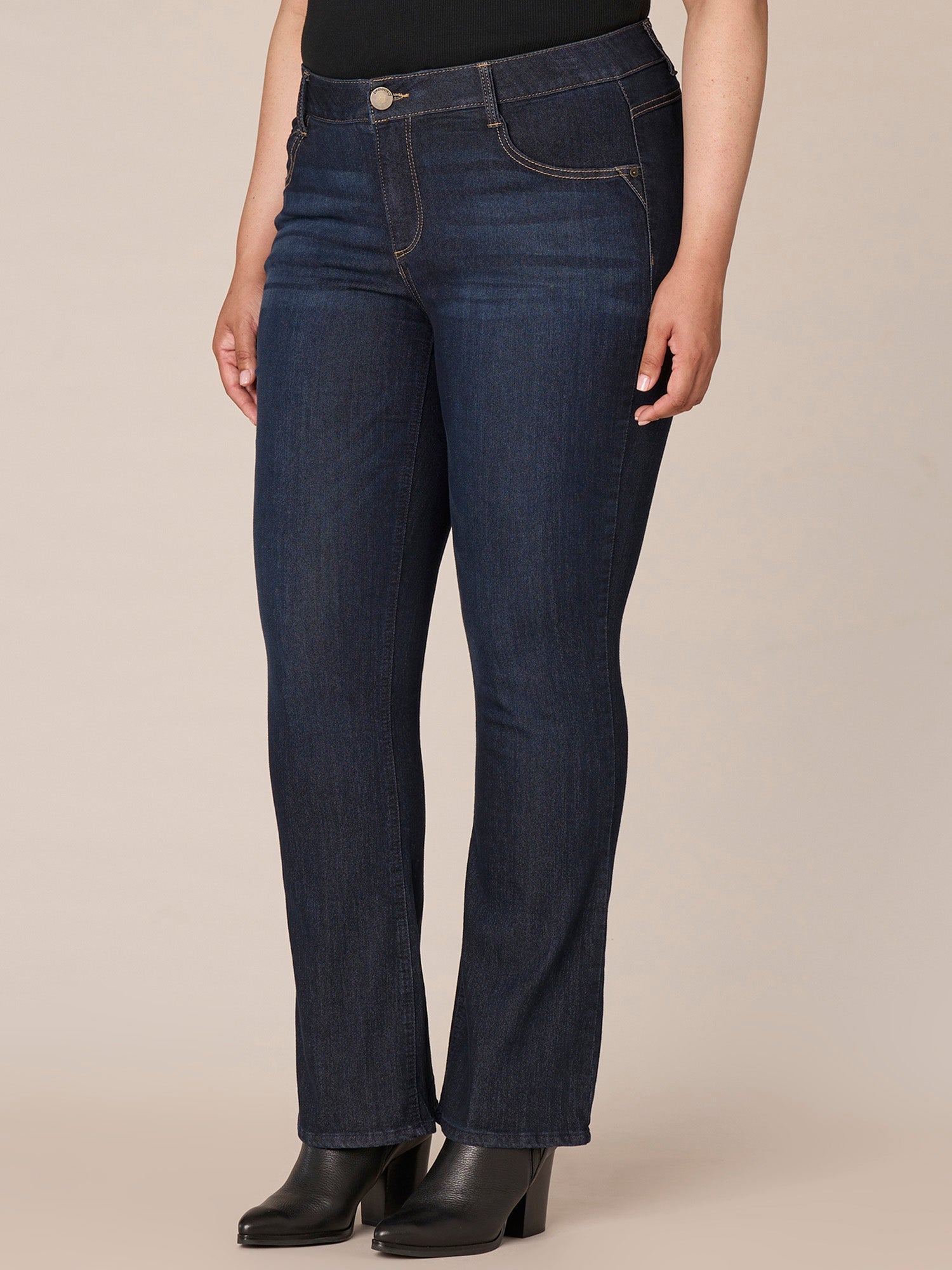 "Ab"solution® Indigo Itty Bitty Bootcut Plus Jeans