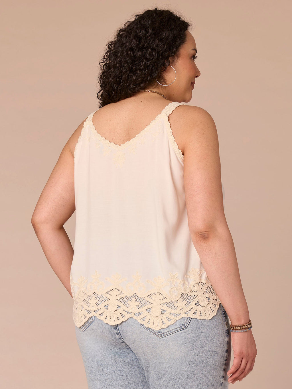 Elbow Sleeve Scoop Neck Side Tie Mixed Media Plus Size Knit Top