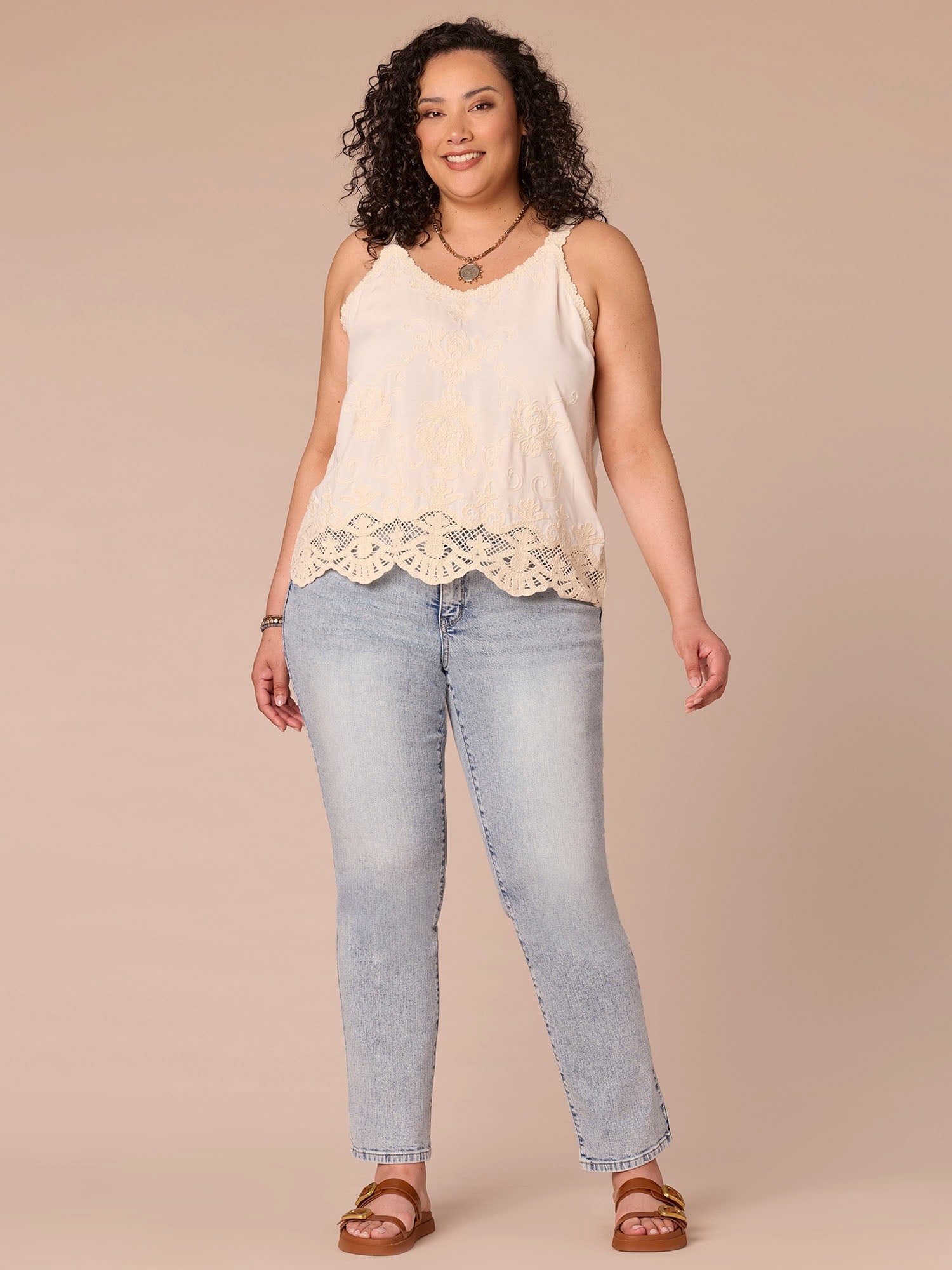 Elbow Sleeve Scoop Neck Side Tie Mixed Media Plus Size Knit Top