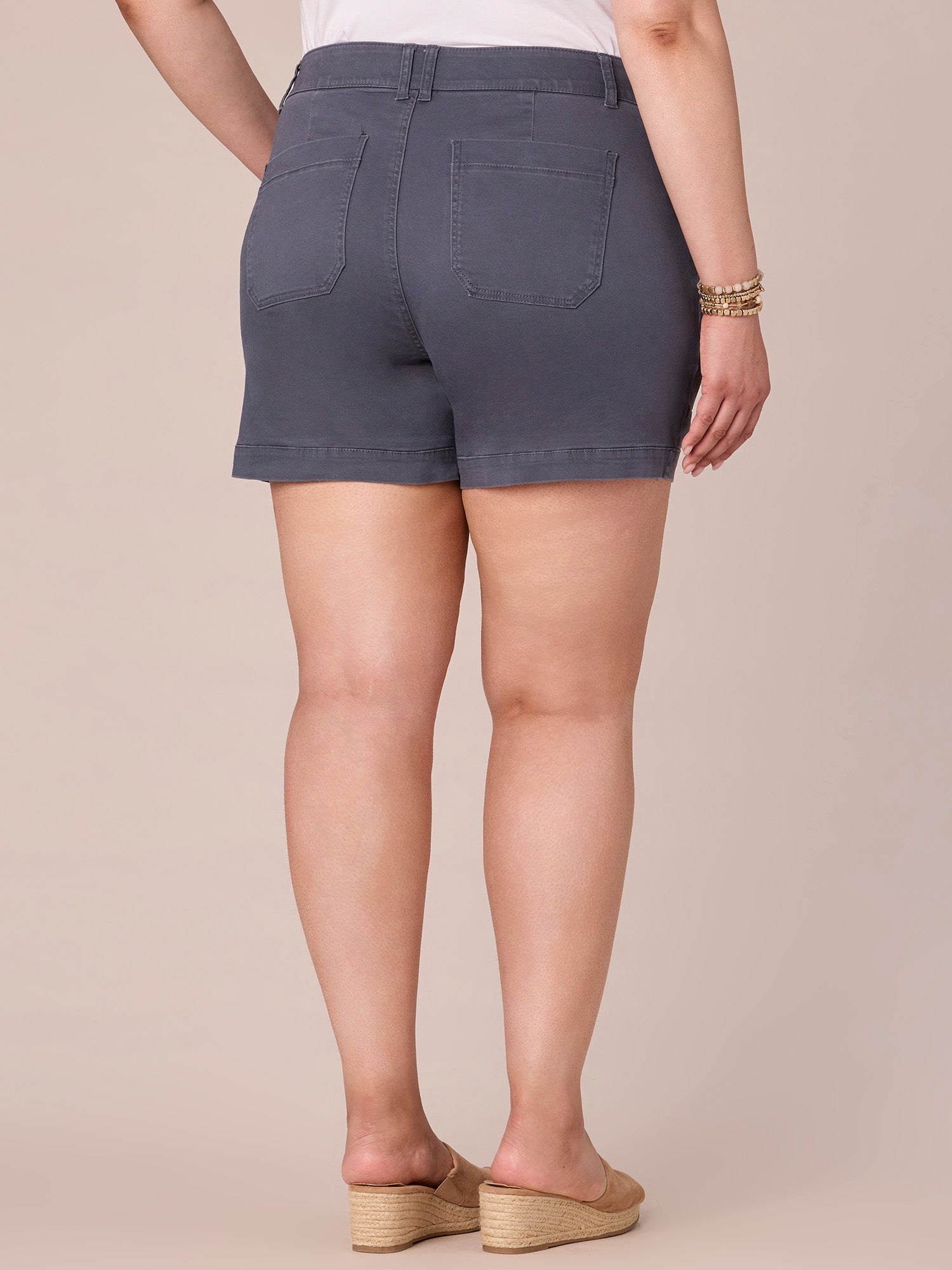 "Ab"solution® High Rise Plus Colored 5 1/2" Cargo Shorts