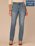 "Ab"solution® Booty Lift Artisanal Straight Leg Plus Size Jeans