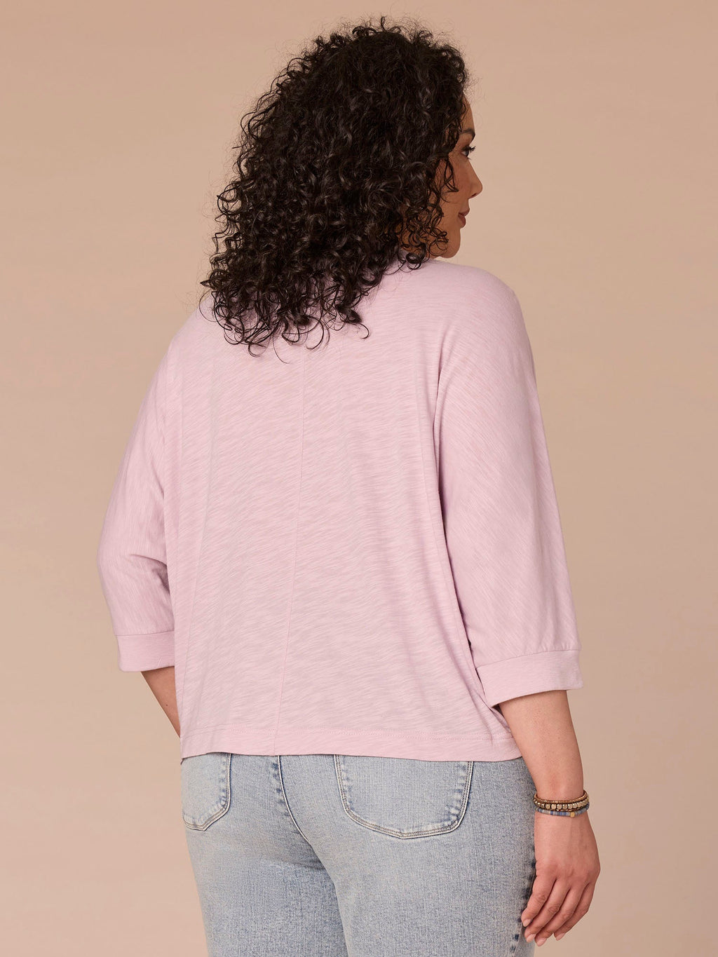 Dolman Sleeve Scoop Neck Floral Embroidered Plus Size Knit Top