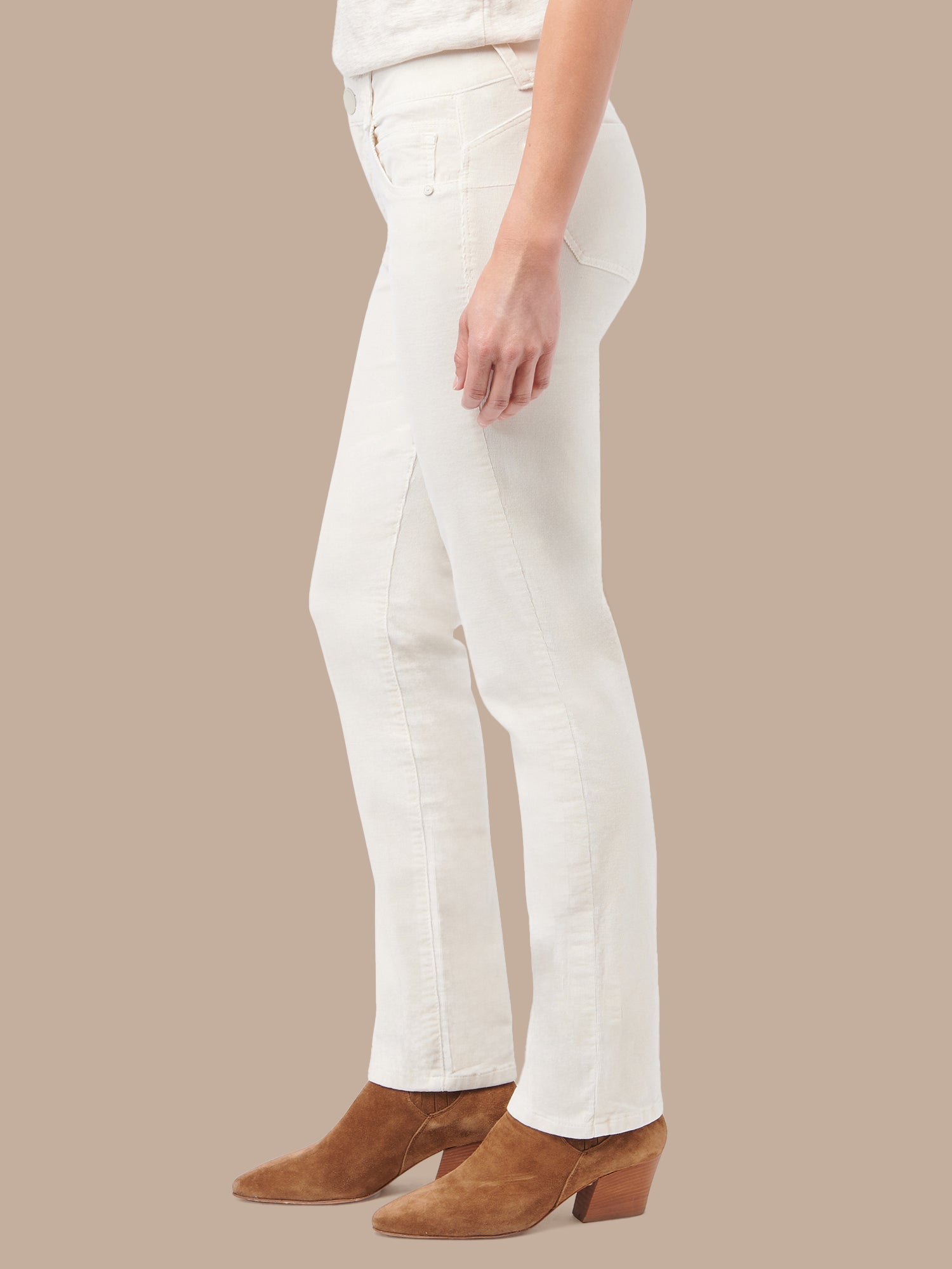 "Ab"solution® Mid-Rise Corduroy Plus Size Straight Leg Pants