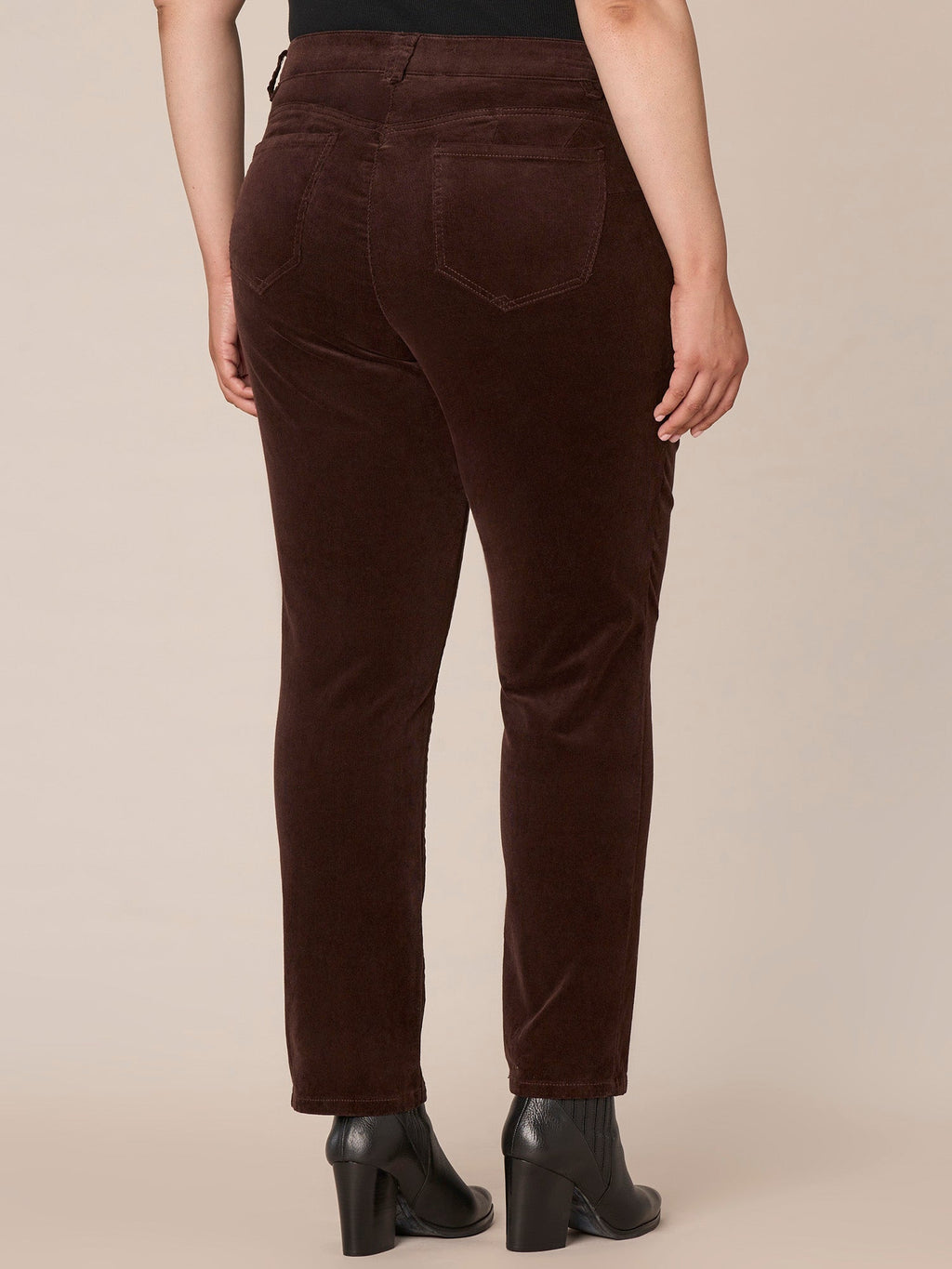 "Ab"solution® Mid-Rise Corduroy Plus Size Straight Leg Pants