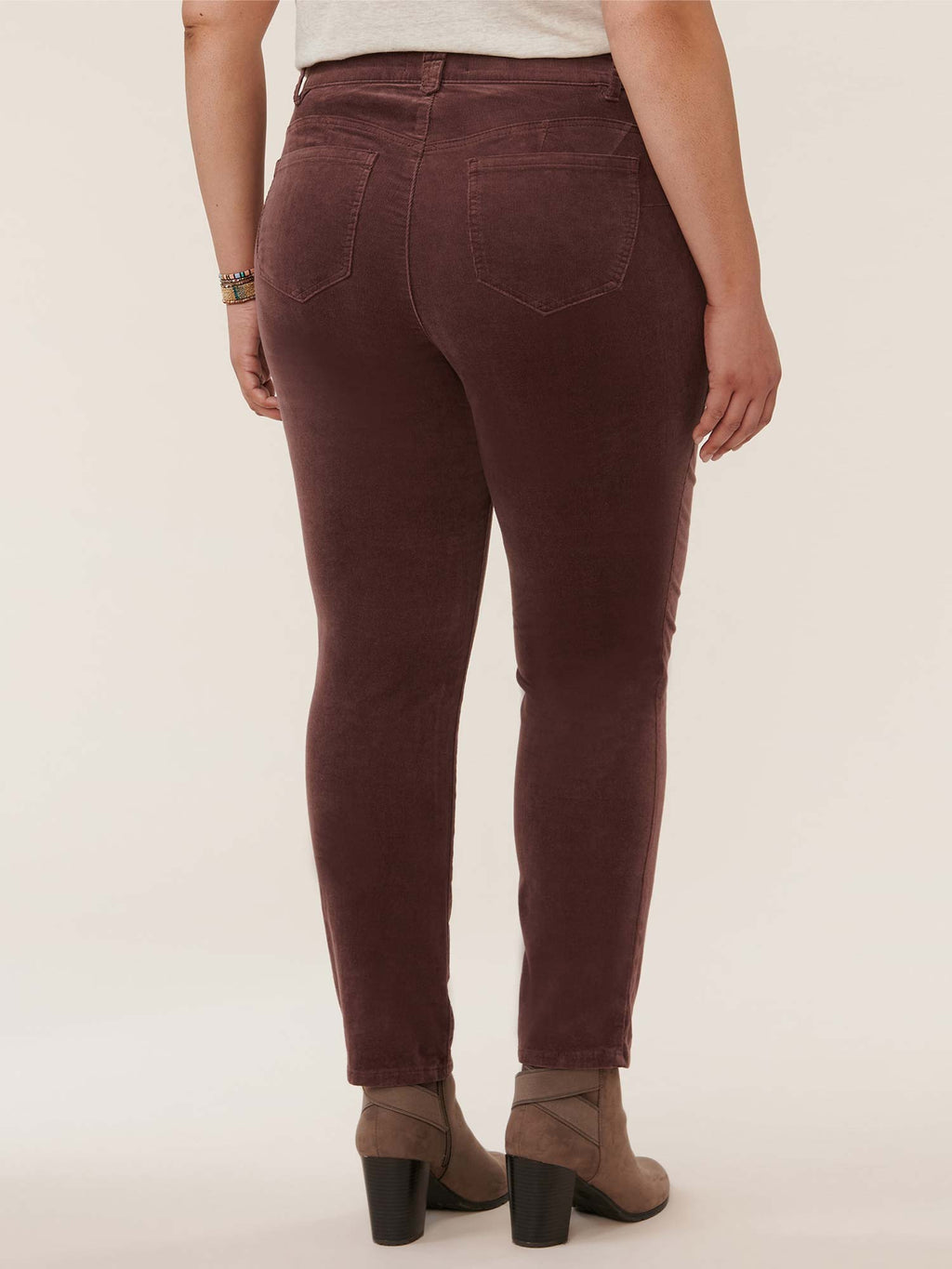 "Ab"solution® Mid-Rise Corduroy Plus Size Straight Leg Pants