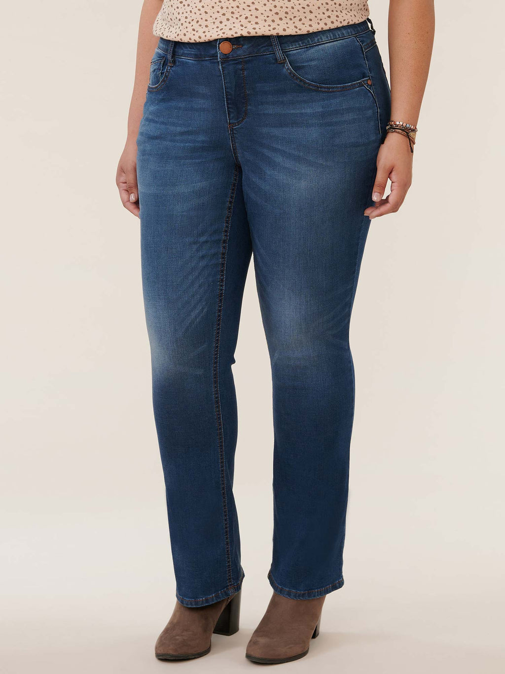 "Ab"solution® Artisanal Blue Plus Itty Bitty Bootcut Jean