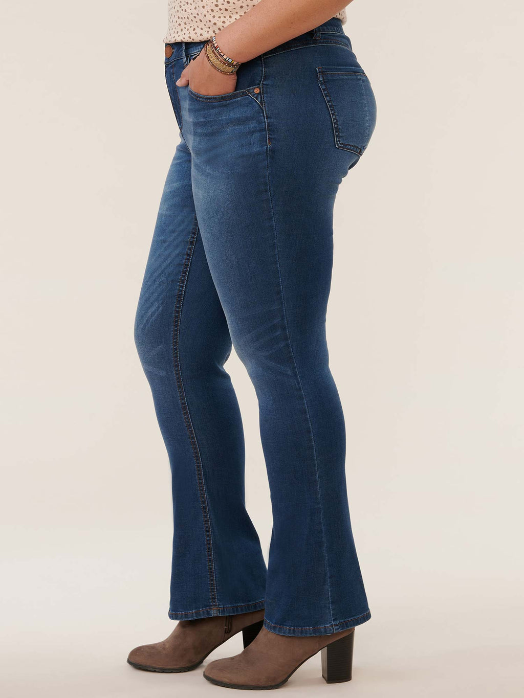 "Ab"solution® Artisanal Blue Plus Itty Bitty Bootcut Jean