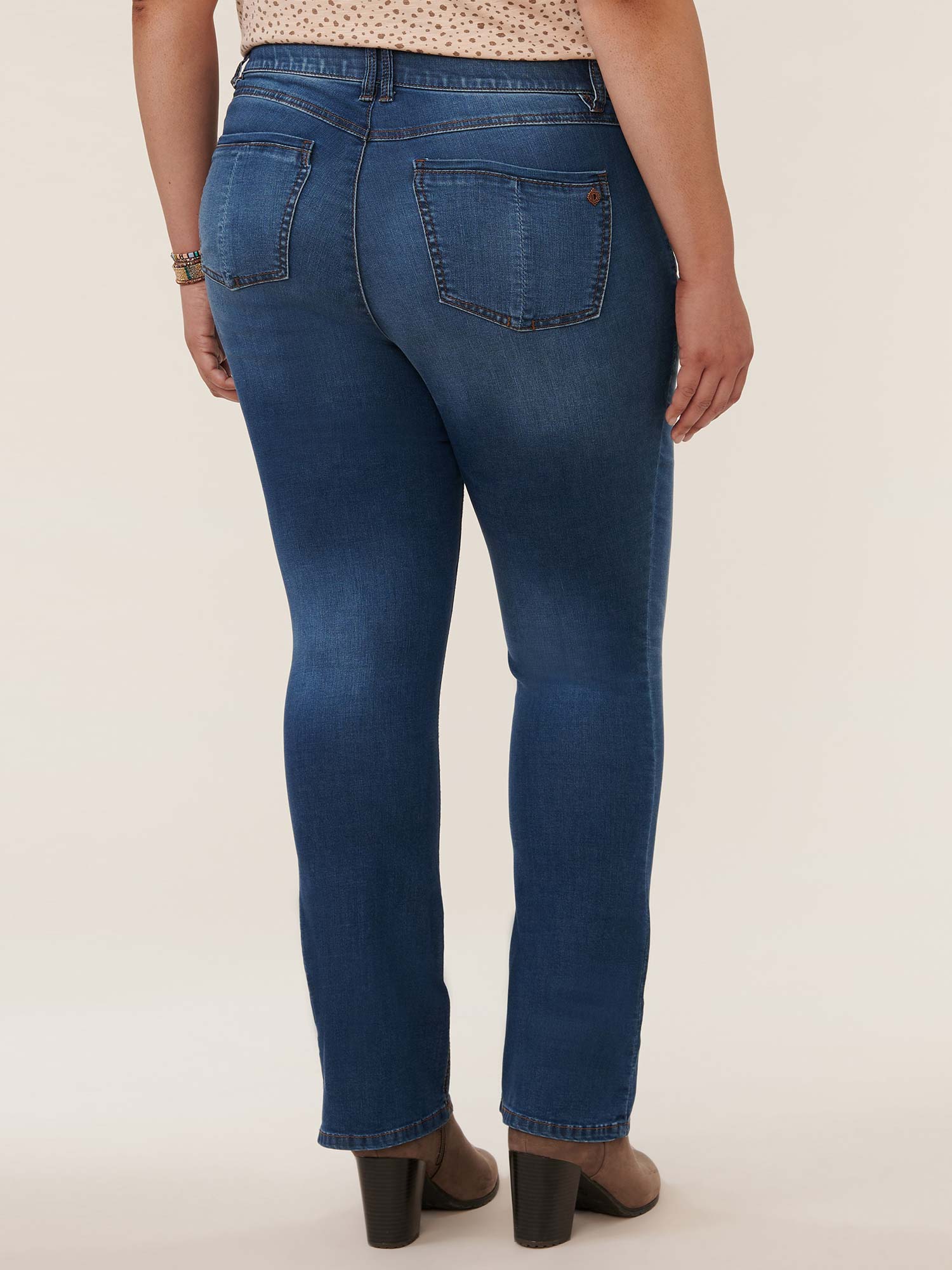 "Ab"solution® Artisanal Blue Plus Itty Bitty Bootcut Jean