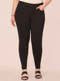 "Ab"solution® Booty Lift Plus Black Denim Jeggings