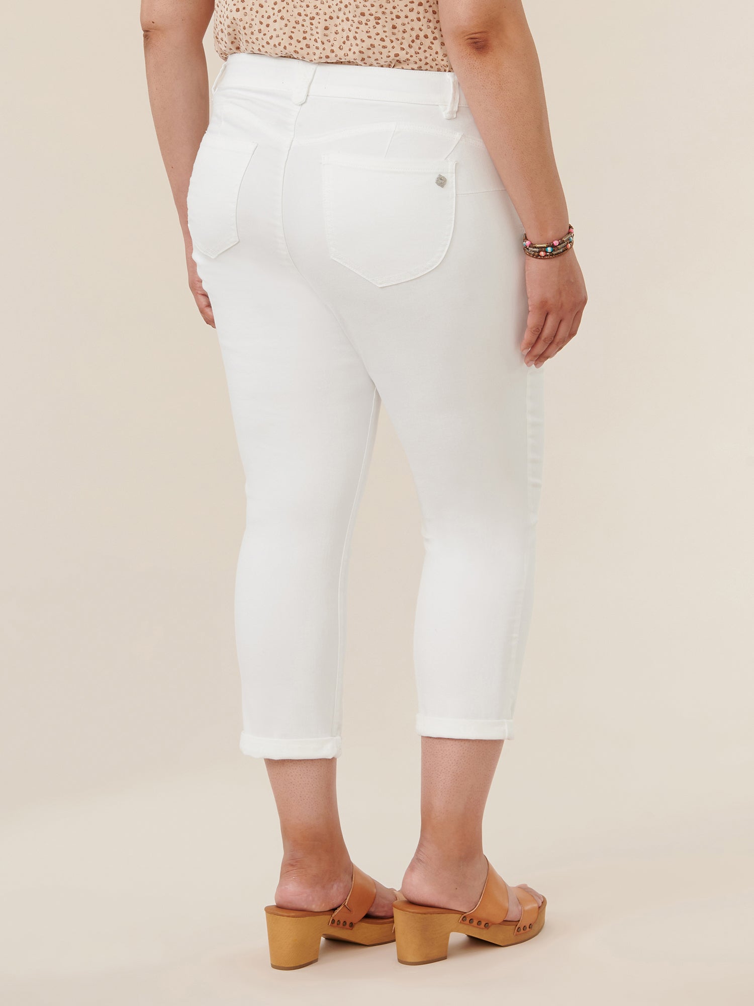 "Ab"solution® Optic White Plus Ankle Skimmer