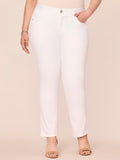 "Ab"solution® Optic White Plus Straight Leg Jeans