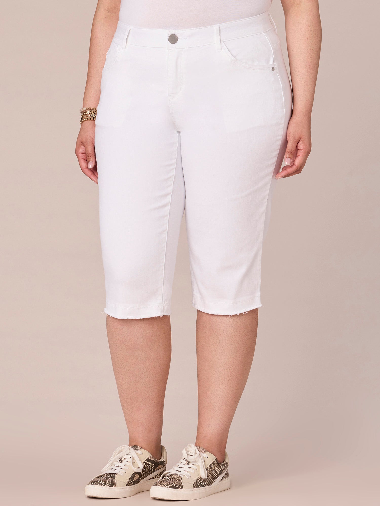 "Ab"solution Plus Size Mid-Rise Skimmer Pant